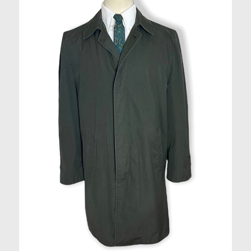 London Fog Lines Trench Coat / Raincoat - Vintage Maincoat - Claeth Cloth
